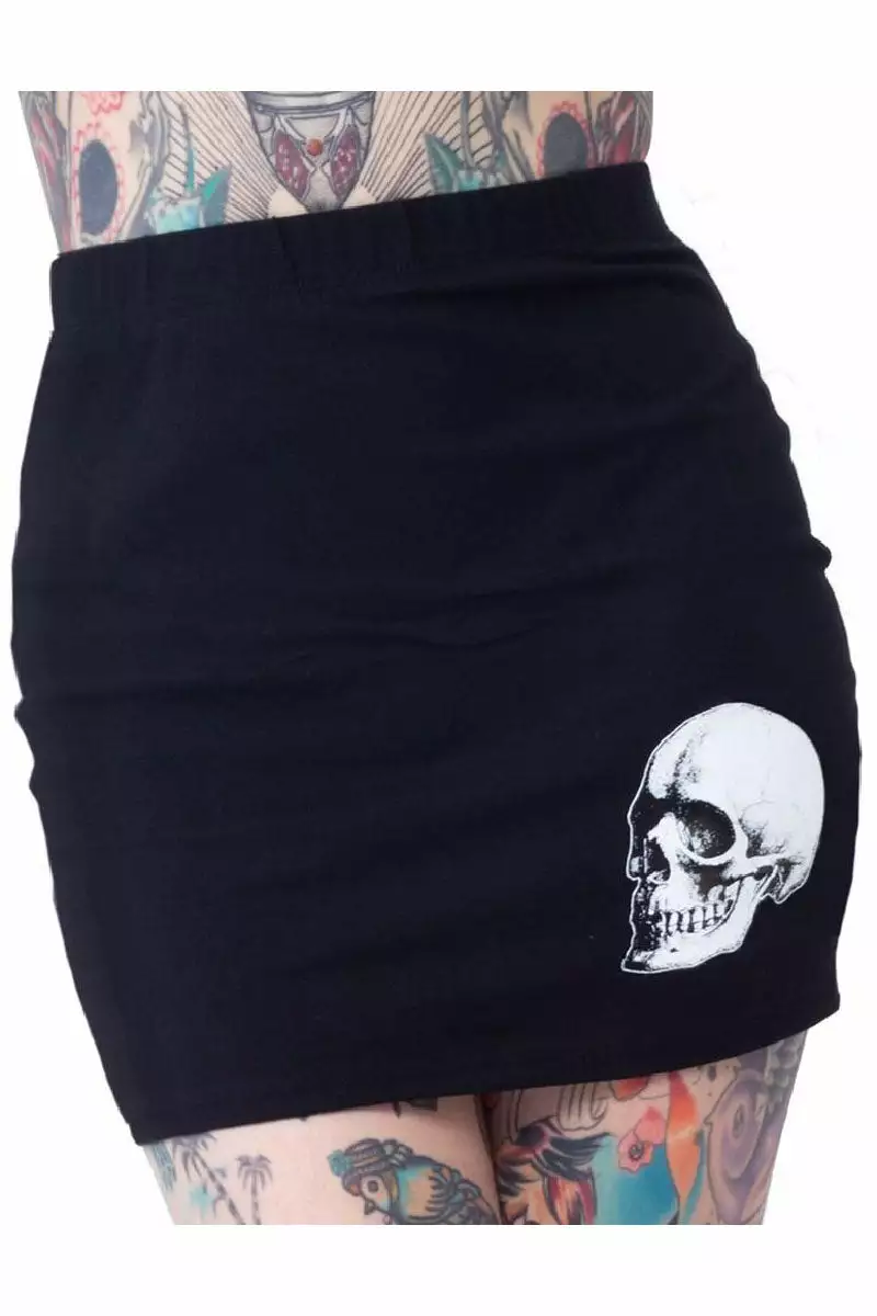 Skeleton Glow Hands Mini Skirt 4 Skeleton Glow Hands Mini Skirt - Image 2