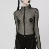 Club Creature Fishnet Top [BLACK]
