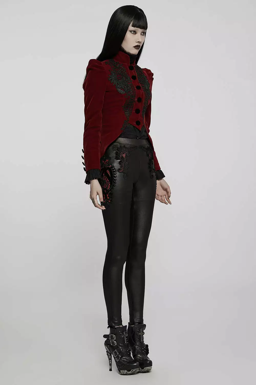 Liquid Lace Wet Look Leggings 4 Liquid Lace Wet Look Leggings - Image 2