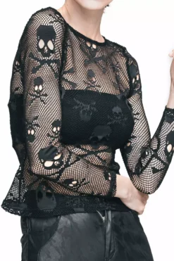 Skull Sorcerer Top -Kreepsville Sales Skull SHirt