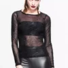Spiderweb Fishnet Top -Kreepsville Sales TT031 1