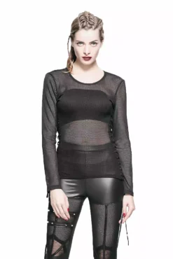 Night Creepture Fishnet Top [Unisex] -Kreepsville Sales TT035 8