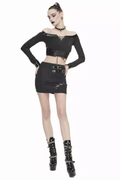 Dark & Deadly Crop Top -Kreepsville Sales TT144 3
