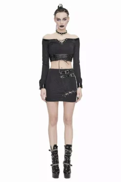 Dark & Deadly Crop Top -Kreepsville Sales TT144 5