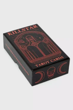 Tarot Cards [RED/BLACK] -Kreepsville Sales Tarrotcards red G