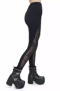 Victorian Charms Cut-Out Leggings -Kreepsville Sales Transparent Leggings