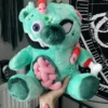 Undead Teddy: Zombieal Plush Toy [TEAL] -Kreepsville Sales UNDEAD TEDDY ZOMBIEAL B