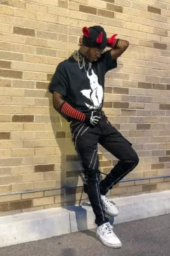 Tripp Straight-Leg Bondage Pants [Black] -Kreepsville Sales UrbanGoth 695a7016 77b3 471a b24e cd64460822ee