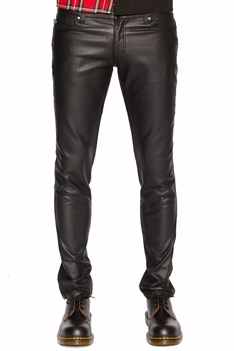 Tripp Mens Faux Leather / Vegan Pleather Pants 3 Tripp Mens Faux Leather / Vegan Pleather Pants
