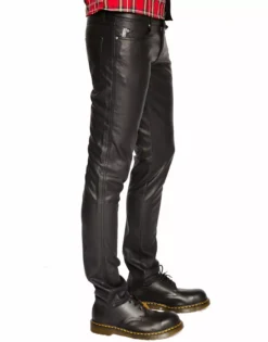 Tripp Mens Faux Leather / Vegan Pleather Pants 7 Tripp Mens Faux Leather / Vegan Pleather Pants -Kreepsville Sales VX7281M BLK S