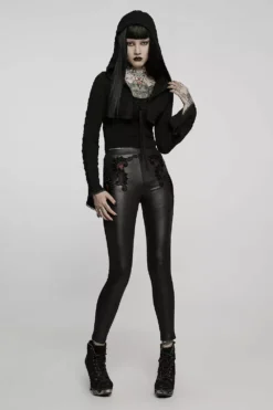 Liquid Lace Wet Look Leggings 12 Liquid Lace Wet Look Leggings -Kreepsville Sales Victorian Goth Leather Leggings