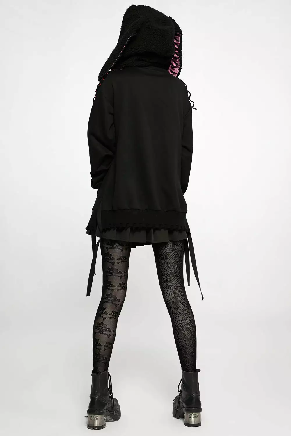 Snakes And Skulls Split Leg Mesh Leggings 6 Snakes And Skulls Split Leg Mesh Leggings - Image 4