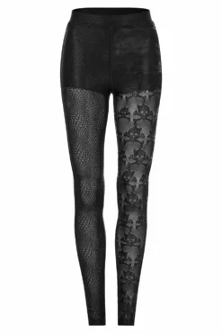 Snakes And Skulls Split Leg Mesh Leggings 14 Snakes And Skulls Split Leg Mesh Leggings -Kreepsville Sales WK 521DDF 06