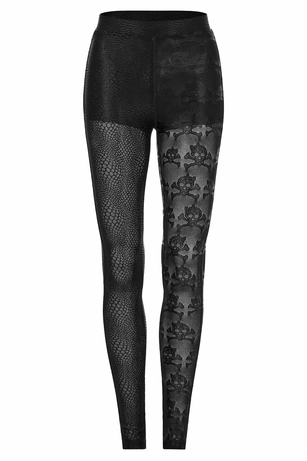Snakes And Skulls Split Leg Mesh Leggings 8 Snakes And Skulls Split Leg Mesh Leggings - Image 6