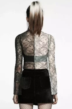 Baddiecore Velvet Mini Skirt -Kreepsville Sales WQ 587BQF 01