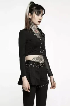 Split Personality Crop Top -Kreepsville Sales WT 721DQF 01