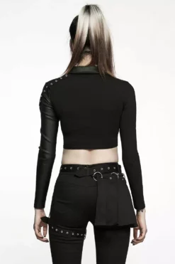 Split Personality Crop Top -Kreepsville Sales WT 721DQF 02