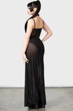 Venemous Magdelana Maxi Skirt -Kreepsville Sales Womens Emo Maxi Skirt