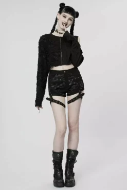 Wicked Wednesday Crop Top [BLACK]