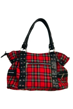 Rise Up Bag [RED PLAID] -Kreepsville Sales YES