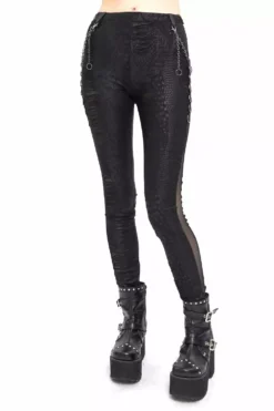 Snake Byte Shredded Leggings -Kreepsville Sales alt leggings