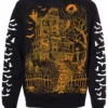 Haunted Mansion Sweatshirt [Pumpkin Orange] -Kreepsville Sales bats sweatshirt