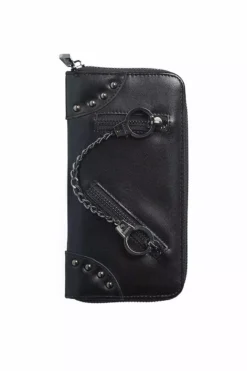 Entangled Wallet [BLACK] -Kreepsville Sales black leather wallet