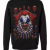 Killer Clowncore Sweatshirt 1 Killer Clowncore Sweatshirt -Kreepsville Sales clownSweatshirtFront