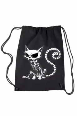 Purr Evil Kitty Bag [Multiple Styles Available] -Kreepsville Sales drawstring backpack 29f31215 189d 46b3 af4b 8f83a3e37561