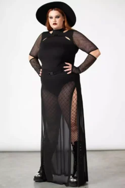 Lazer Beam Fishnet Sleeve Top -Kreepsville Sales dsadafddgfd