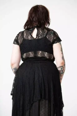 Moon Rays Lace Crop Top -Kreepsville Sales dsdasdasa