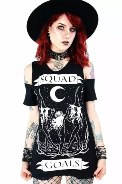 Squad Goals Cold Shoulder T-Shirt
