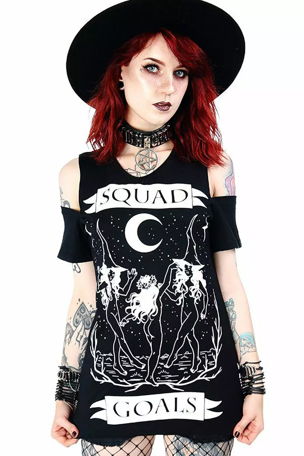 Squad Goals Cold Shoulder T-Shirt 3 Squad Goals Cold Shoulder T-Shirt