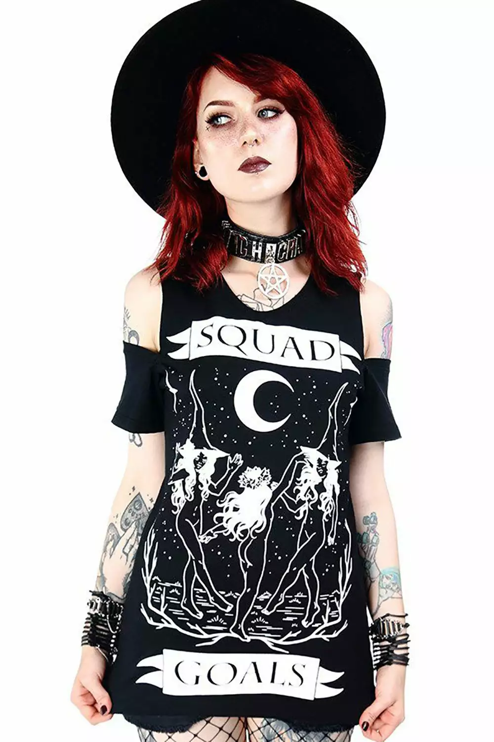 Squad Goals Cold Shoulder T-Shirt 5 Squad Goals Cold Shoulder T-Shirt - Image 3