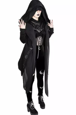 Double Crescent Velvet Leggings -Kreepsville Sales eng pl DOUBLE CRESCENT VELVET LEGGINGS gothic black leggings 1975 6