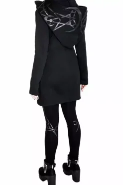 Twin Moon Leggings -Kreepsville Sales eng pl TWIN MOON Gothic LEGGINGS with moon print 1974 4copy