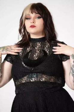 Moon Rays Lace Crop Top -Kreepsville Sales fdsfs