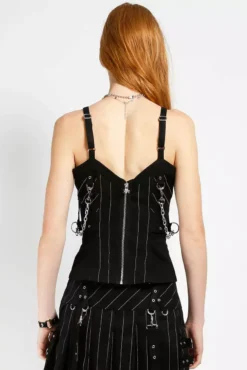 Tripp NYC Voidoid Corset [Godfather Stripe] -Kreepsville Sales fdsfsdfsd