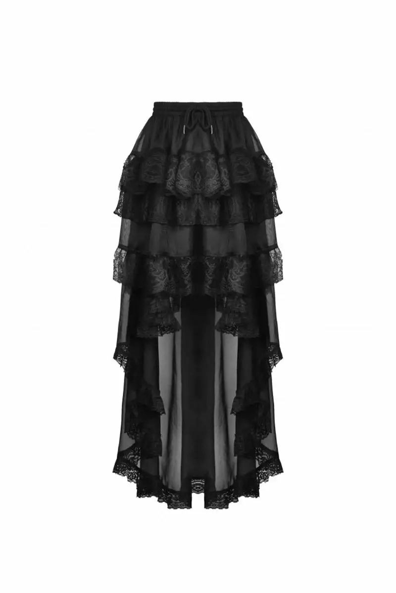 Black Majesty Chiffon Skirt 10 Black Majesty Chiffon Skirt - Image 8