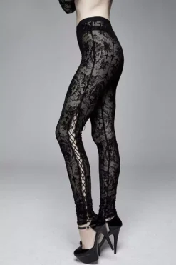 Skelatrina Lace Leggings -Kreepsville Sales fsfsdfsfsd