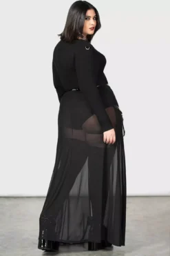 Venemous Magdelana Maxi Skirt -Kreepsville Sales gothic curvy skirt