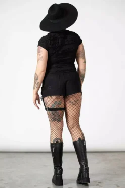 Fury Road Denim Garter Shorts 14 Fury Road Denim Garter Shorts -Kreepsville Sales hfthyth