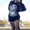 Conjuring Cat Sweatshirt -Kreepsville Sales lastnjsf lilghostxgirl