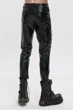 Holographic Hell Leather Pants 15 Holographic Hell Leather Pants -Kreepsville Sales mens fetish leather pants