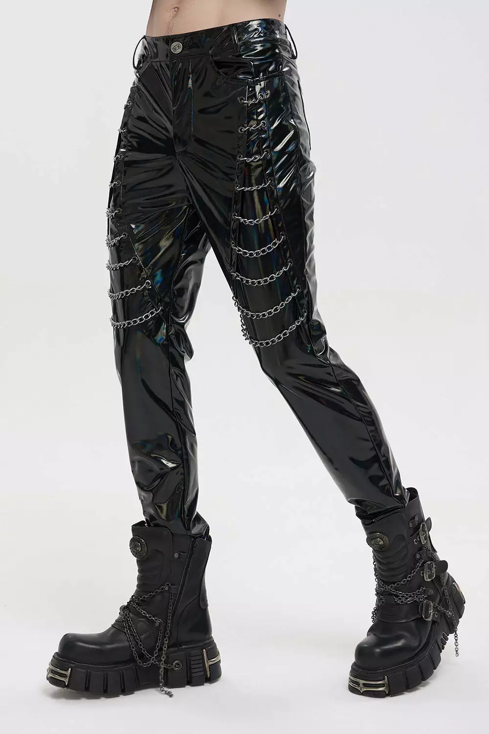 Holographic Hell Leather Pants 7 Holographic Hell Leather Pants - Image 5