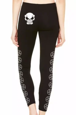 Pentagram Leggings -Kreepsville Sales penga leggings back smiley skull