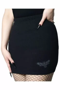 Death Moth Mini Skirt -Kreepsville Sales sdadfds