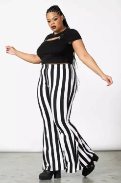 Inferno Room Flares [WHITE STRIPE] -Kreepsville Sales sexy flares