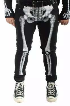 Skeleton Jeans [Unisex] [White Bone] -Kreepsville Sales skeleton jeans 02