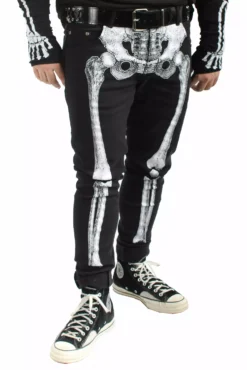 Skeleton Jeans [Unisex] [White Bone] -Kreepsville Sales skeleton jeans 03